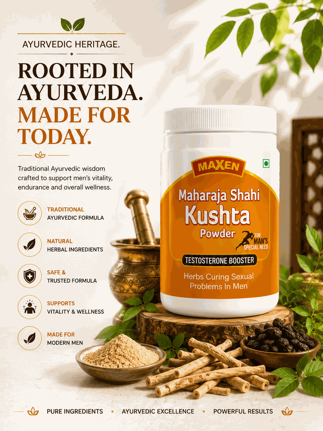 MAHARAJA SHAHI KUSHTA POWDER (500gm) thumbnail 5