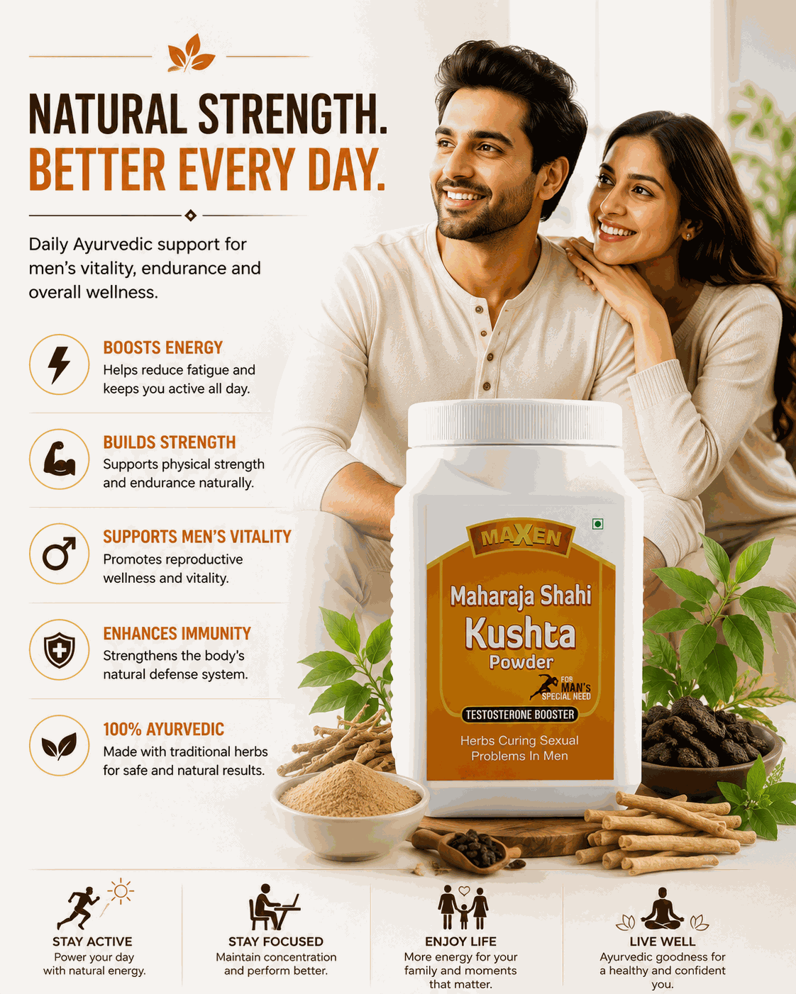 MAHARAJA SHAHI KUSHTA POWDER (500gm) thumbnail 4